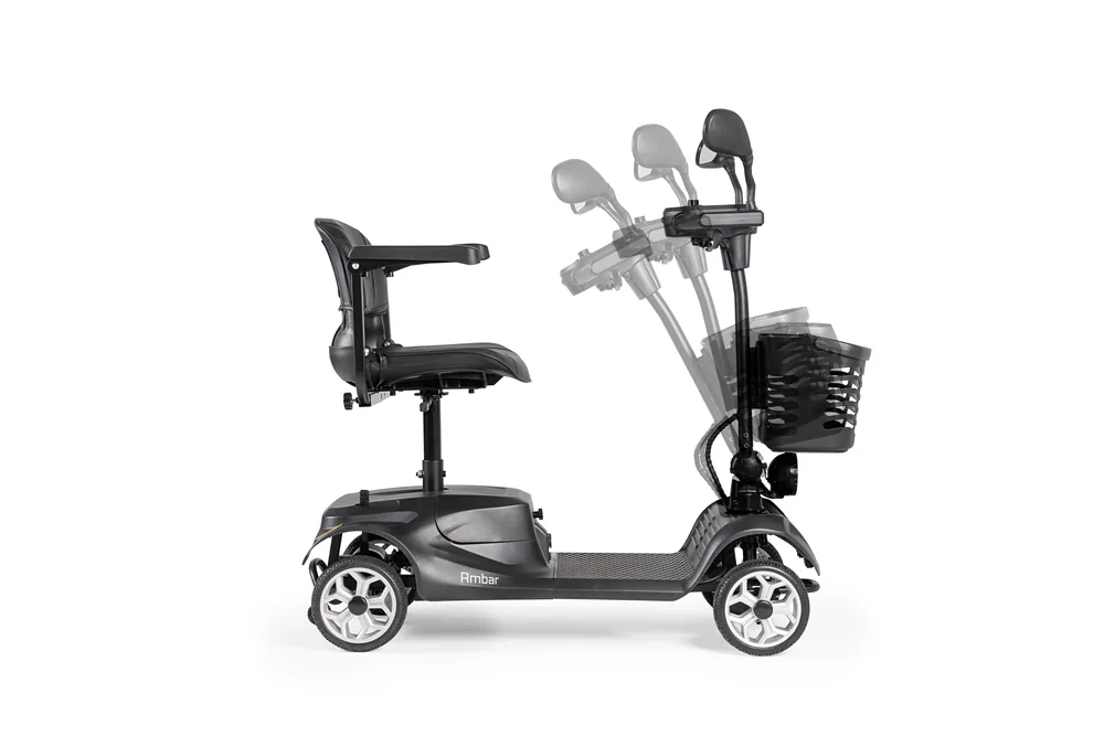 Columna de dirección abatible del scooter Ambar de Wellell
