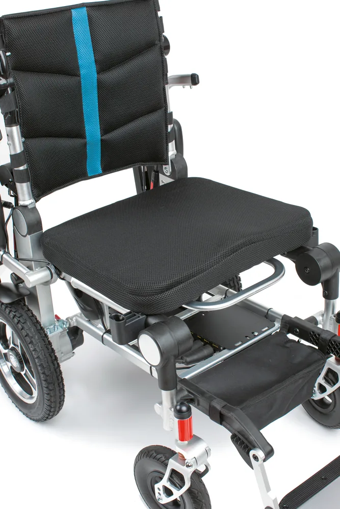 Asiento y respaldo acolchados de la silla I-Discover 2 de Wellell
