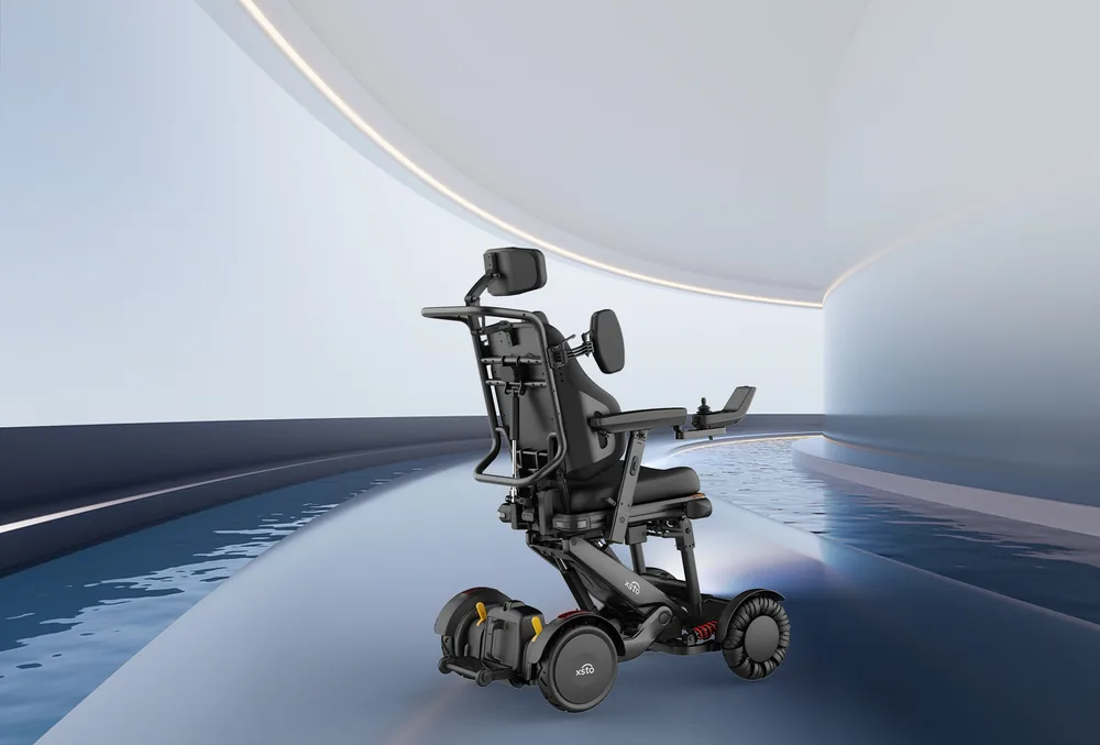 Silla de ruedas eléctrica XSTO M4 Pro con reposacabezas